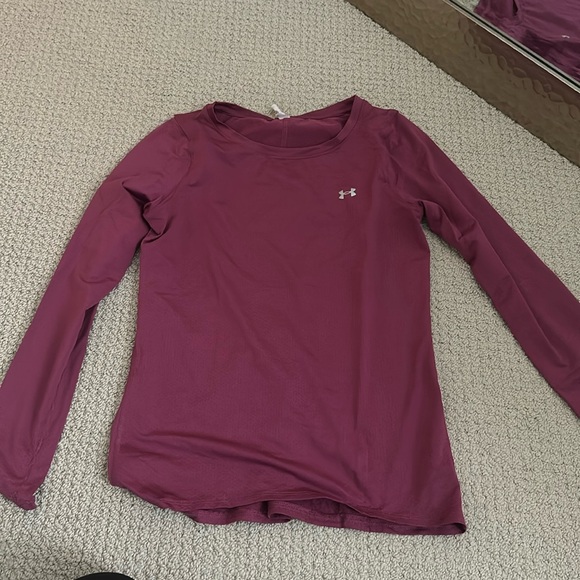 Under Armour Heat Guard Magenta Long Sleeve Top - Picture 3 of 5